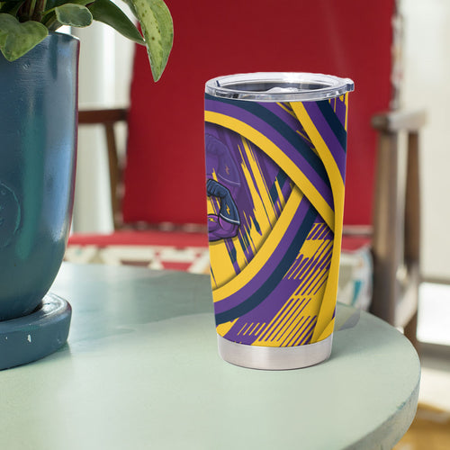 Melbourne Storm Rugby Mascot Tumbler Cup Fierce Athlete Graphic in Sports Style