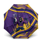 Melbourne Storm Rugby Mascot Umbrella Fierce Athlete Graphic in Sports Style