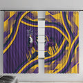 Melbourne Storm Rugby Mascot Window Curtain Fierce Athlete Graphic in Sports Style