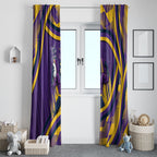 Melbourne Storm Rugby Mascot Window Curtain Fierce Athlete Graphic in Sports Style