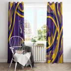 Melbourne Storm Rugby Mascot Window Curtain Fierce Athlete Graphic in Sports Style