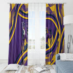 Melbourne Storm Rugby Mascot Window Curtain Fierce Athlete Graphic in Sports Style