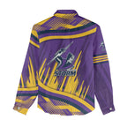 Melbourne Storm Rugby Mascot Women Casual Shirt Fierce Athlete Graphic in Sports Style