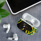Panthers Rugby Mascot AirPods Case Fierce Athlete Graphic in Sports Style