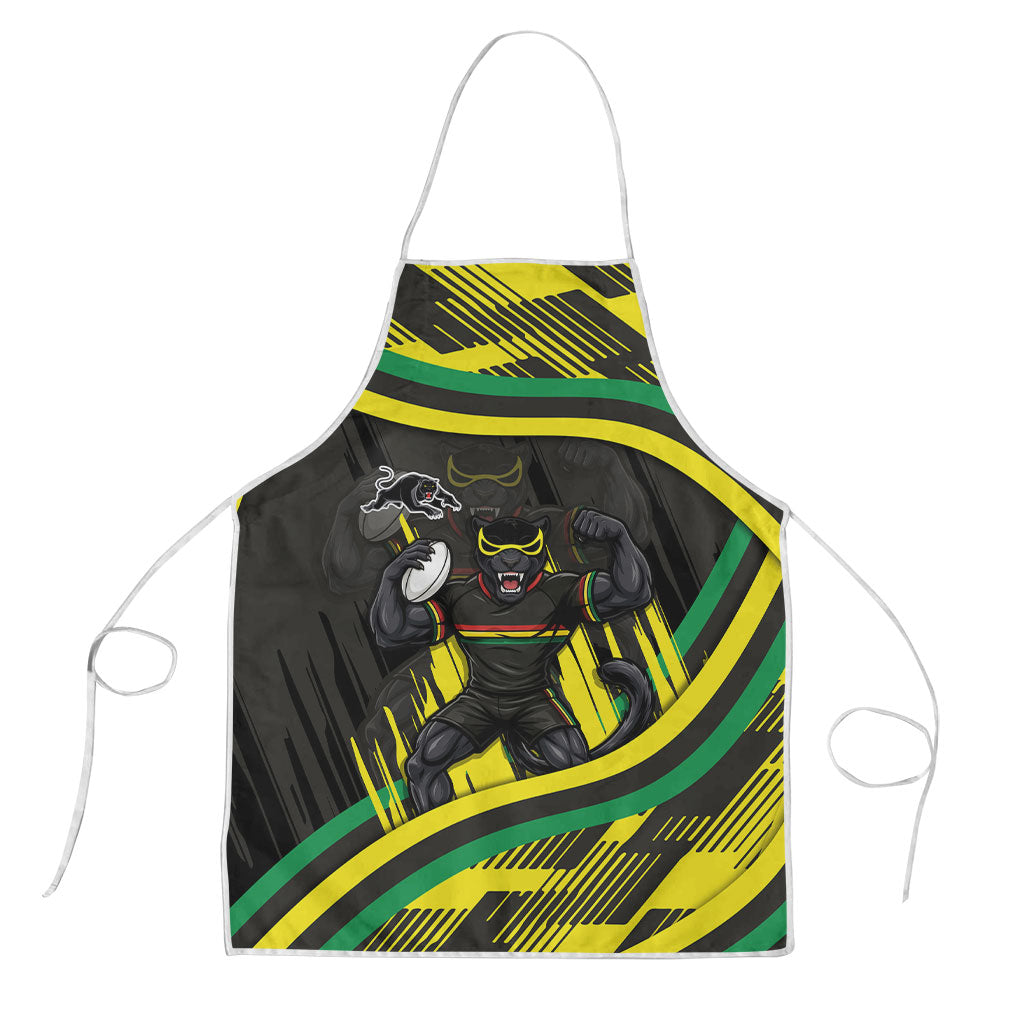 Panthers Rugby Mascot Apron Fierce Athlete Graphic in Sports Style