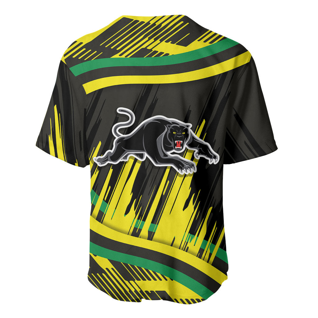 Panthers Rugby Mascot Baseball Jersey Fierce Athlete Graphic in Sports Style