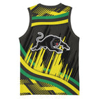 Panthers Rugby Mascot Basketball Jersey Fierce Athlete Graphic in Sports Style