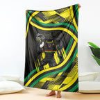 Panthers Rugby Mascot Blanket Fierce Athlete Graphic in Sports Style