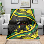 Panthers Rugby Mascot Blanket Fierce Athlete Graphic in Sports Style