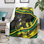 Panthers Rugby Mascot Blanket Fierce Athlete Graphic in Sports Style
