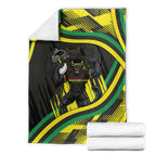 Panthers Rugby Mascot Blanket Fierce Athlete Graphic in Sports Style