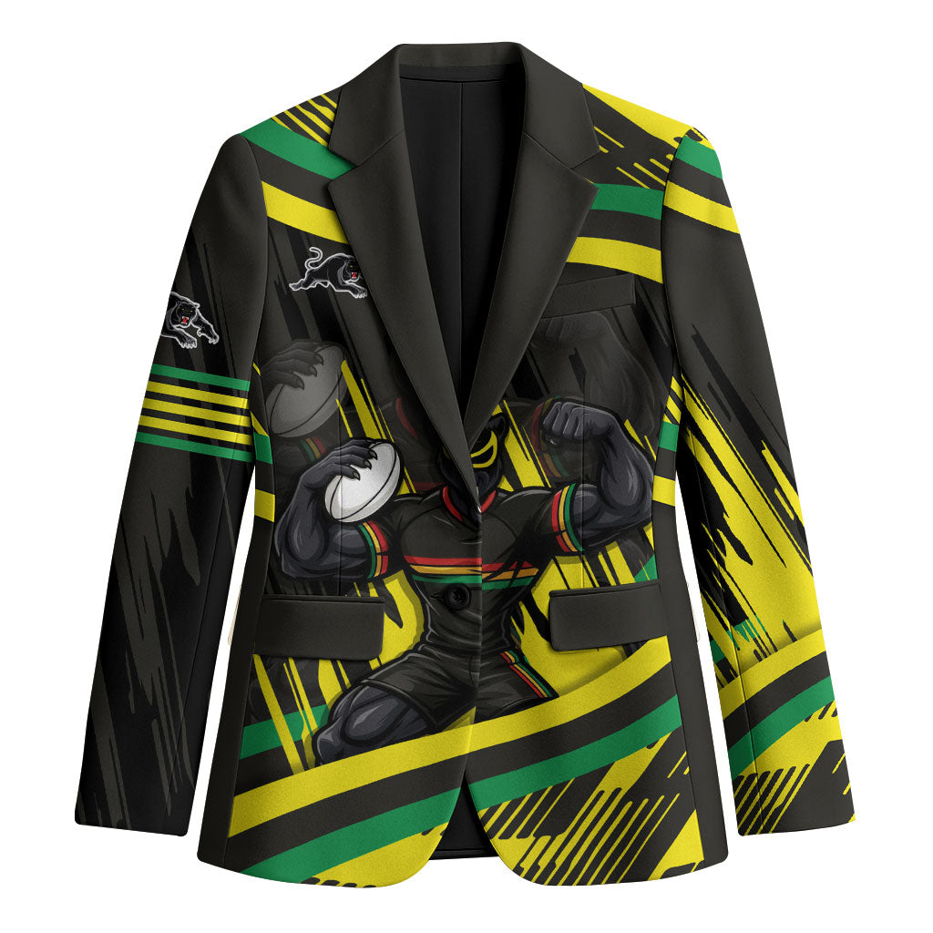 Panthers Rugby Mascot Blazer Fierce Athlete Graphic in Sports Style