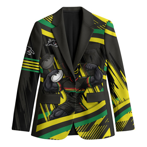 Panthers Rugby Mascot Blazer Fierce Athlete Graphic in Sports Style