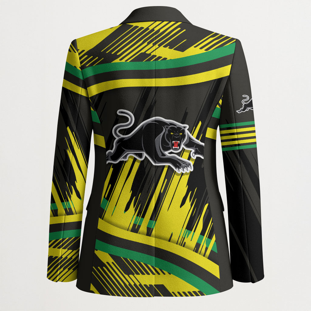 Panthers Rugby Mascot Blazer Fierce Athlete Graphic in Sports Style
