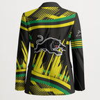 Panthers Rugby Mascot Blazer Fierce Athlete Graphic in Sports Style