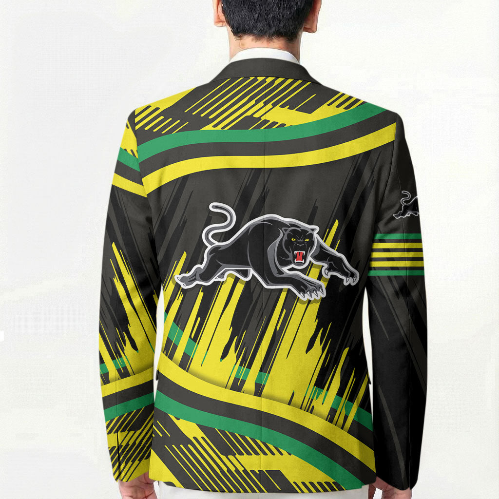 Panthers Rugby Mascot Blazer Fierce Athlete Graphic in Sports Style