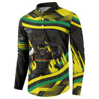 Panthers Rugby Mascot Button Sweatshirt Fierce Athlete Graphic in Sports Style