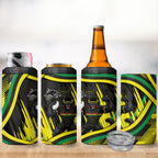 Panthers Rugby Mascot 4 in 1 Can Cooler Tumbler Fierce Athlete Graphic in Sports Style