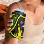Panthers Rugby Mascot 4 in 1 Can Cooler Tumbler Fierce Athlete Graphic in Sports Style