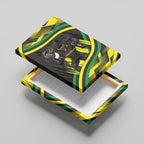 Panthers Rugby Mascot Canvas Wall Art Fierce Athlete Graphic in Sports Style
