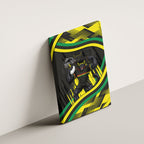 Panthers Rugby Mascot Canvas Wall Art Fierce Athlete Graphic in Sports Style