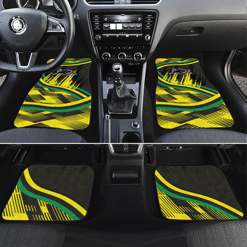 Panthers Rugby Mascot Car Mats Fierce Athlete Graphic in Sports Style