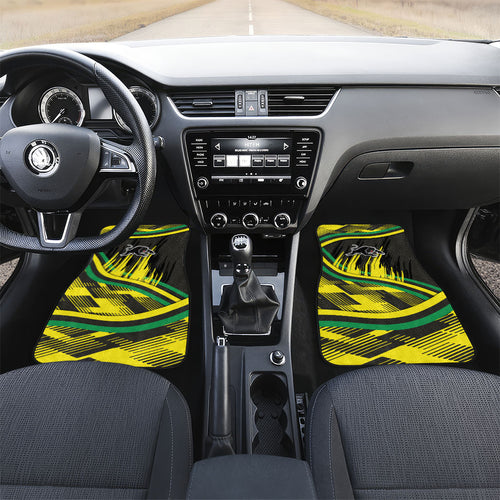 Panthers Rugby Mascot Car Mats Fierce Athlete Graphic in Sports Style