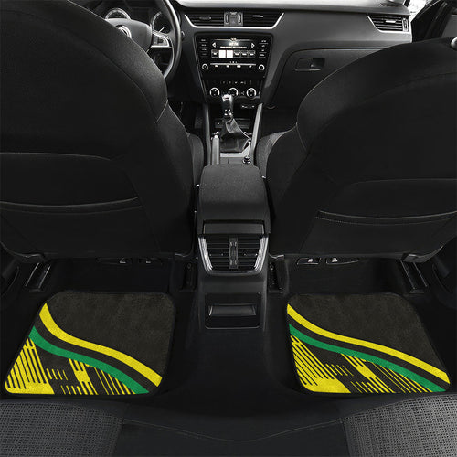 Panthers Rugby Mascot Car Mats Fierce Athlete Graphic in Sports Style