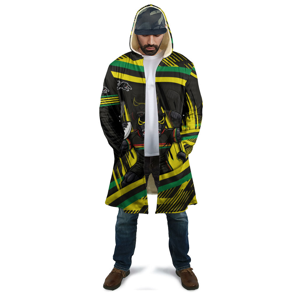 Panthers Rugby Mascot Cloak Fierce Athlete Graphic in Sports Style