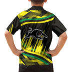Panthers Rugby Mascot Hawaiian Shirt Fierce Athlete Graphic in Sports Style