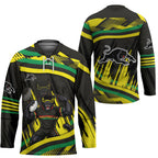 Panthers Rugby Mascot Hockey Jersey Fierce Athlete Graphic in Sports Style