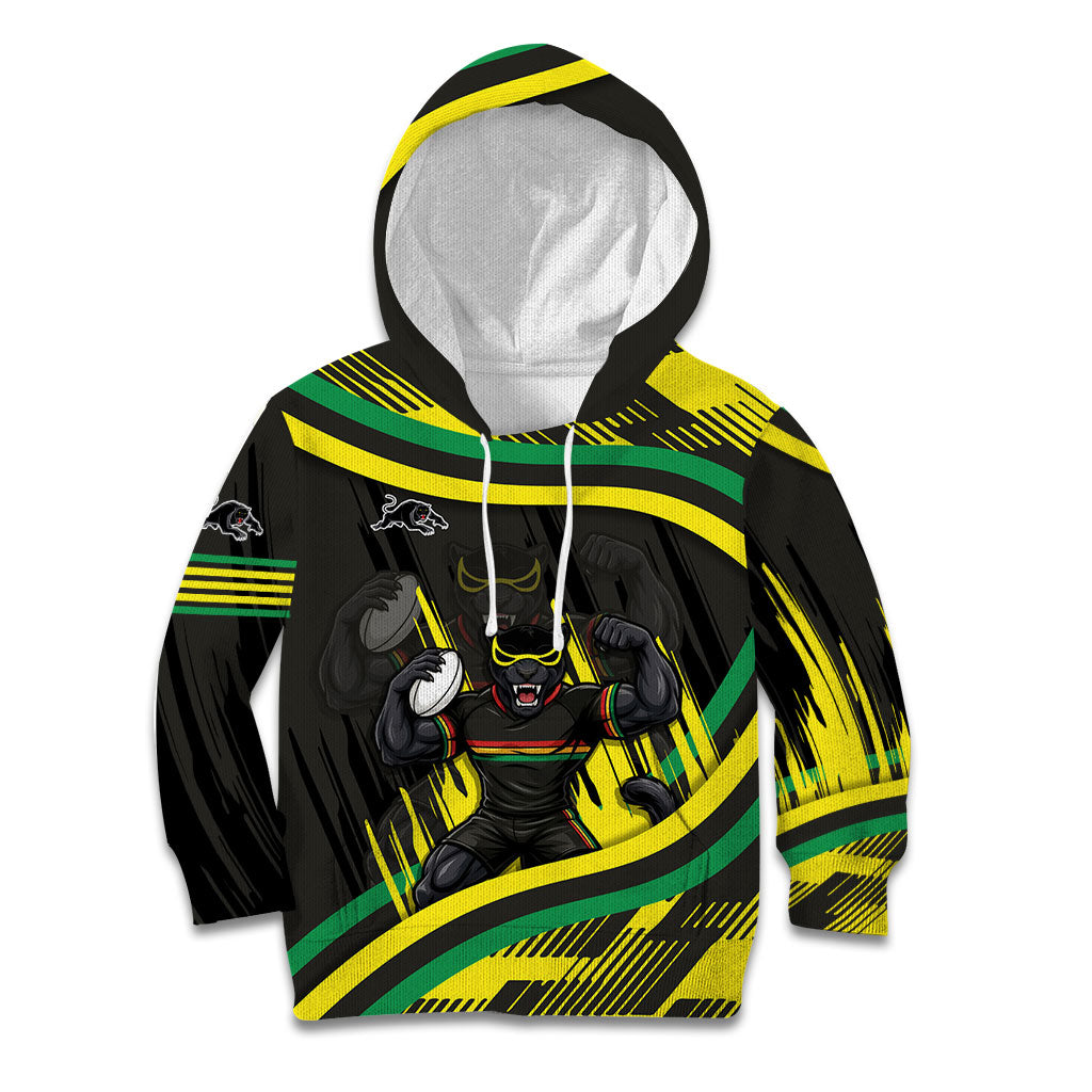 Panthers Rugby Mascot Kid Hoodie Fierce Athlete Graphic in Sports Style