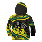 Panthers Rugby Mascot Kid Hoodie Fierce Athlete Graphic in Sports Style