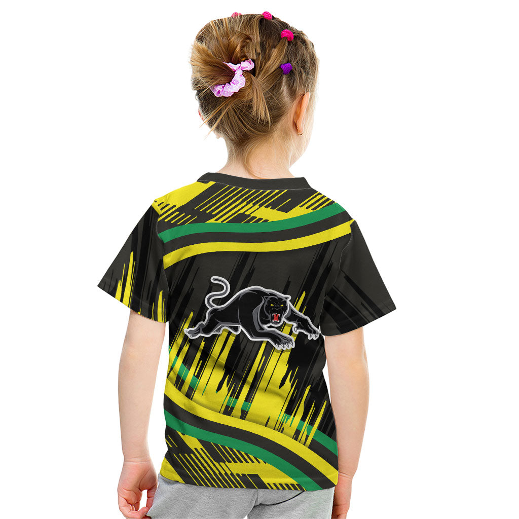 Panthers Rugby Mascot Kid T Shirt Fierce Athlete Graphic in Sports Style