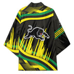Panthers Rugby Mascot Kimono Fierce Athlete Graphic in Sports Style