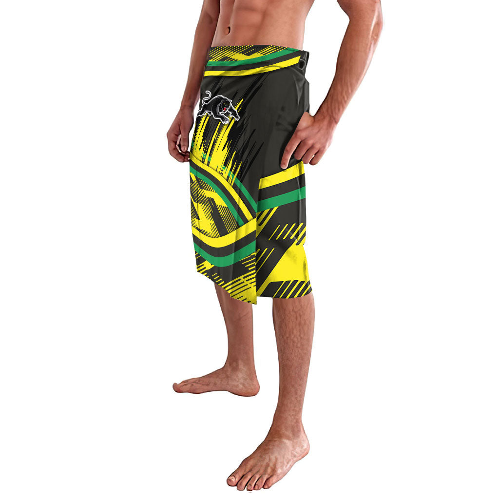 Panthers Rugby Mascot Lavalava Fierce Athlete Graphic in Sports Style