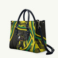 Panthers Rugby Mascot Leather Bag Fierce Athlete Graphic in Sports Style