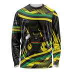 Panthers Rugby Mascot Long Sleeve Shirt Fierce Athlete Graphic in Sports Style