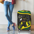 Panthers Rugby Mascot Luggage Cover Fierce Athlete Graphic in Sports Style