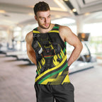 Panthers Rugby Mascot Men Tank Top Fierce Athlete Graphic in Sports Style
