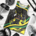 Panthers Rugby Mascot Men Tank Top Fierce Athlete Graphic in Sports Style