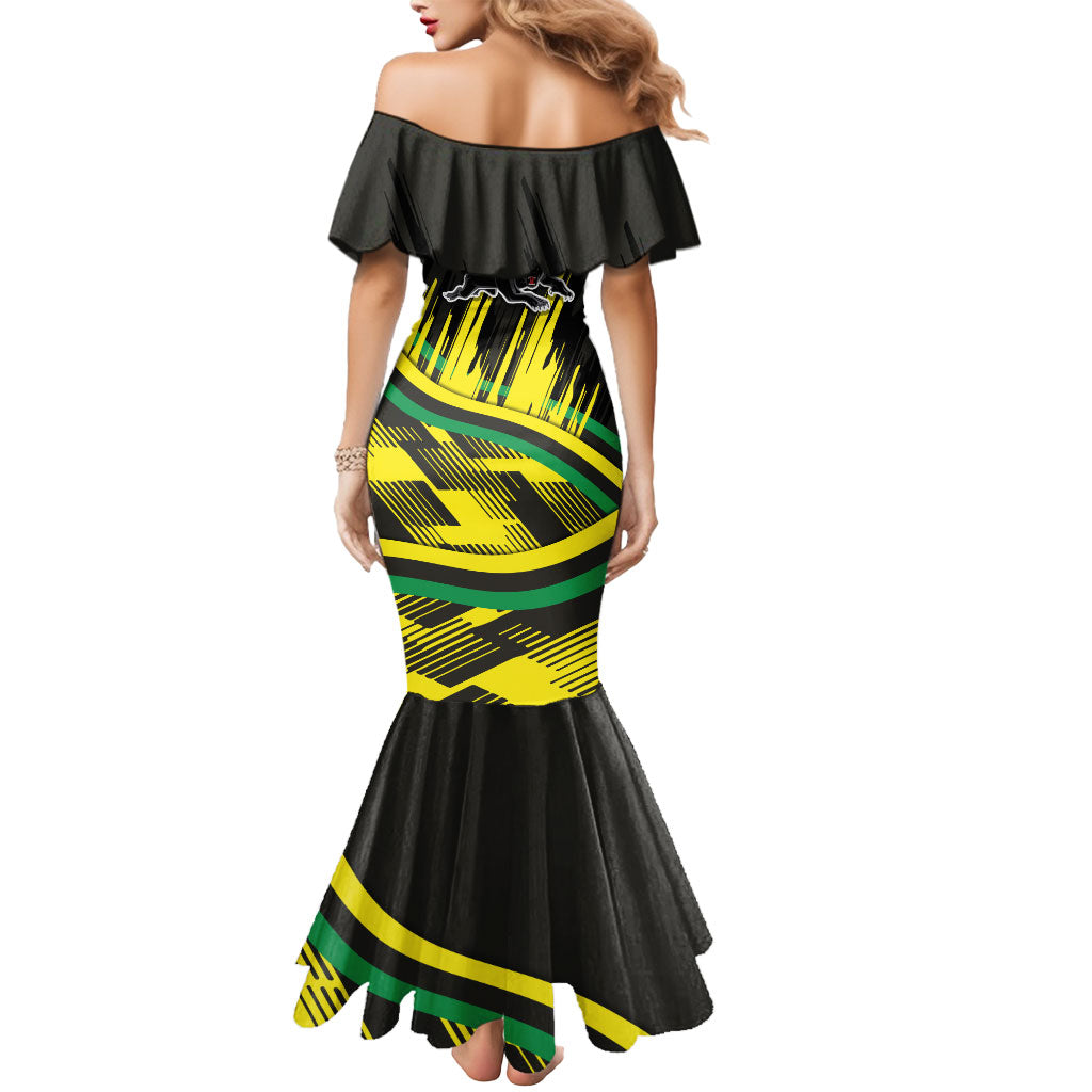 Panthers Rugby Mascot Mermaid Dress Fierce Athlete Graphic in Sports Style