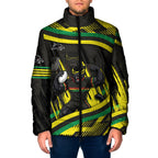 Panthers Rugby Mascot Padded Jacket Fierce Athlete Graphic in Sports Style