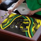 Panthers Rugby Mascot Puzzle Fierce Athlete Graphic in Sports Style