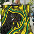 Panthers Rugby Mascot Quilt Fierce Athlete Graphic in Sports Style
