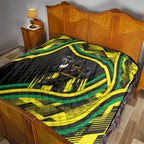 Panthers Rugby Mascot Quilt Fierce Athlete Graphic in Sports Style