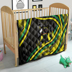 Panthers Rugby Mascot Quilt Fierce Athlete Graphic in Sports Style