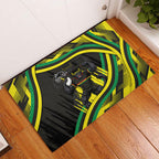 Panthers Rugby Mascot Rubber Doormat Fierce Athlete Graphic in Sports Style