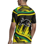 Panthers Rugby Mascot Rugby Jersey Fierce Athlete Graphic in Sports Style