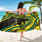 Panthers Rugby Mascot Sarong Fierce Athlete Graphic in Sports Style